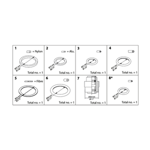 Kit juntas para reparación DANFOSS SVA 25-40 148B6062