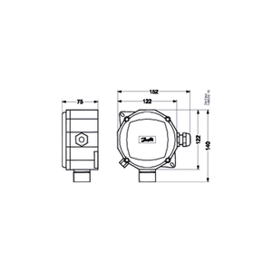 Detector de fugas DANFOSS GDA EC 100 148H6003 para NH3