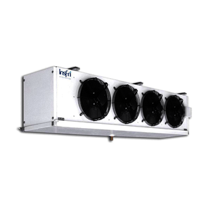 Evaporador Cúbico para secadero INSFRI MESEC 225/D 2x Ø250mm 3,73 kW delta T10K con T1 aire de +10ºC con desescarche eléctrico reducido (batería)